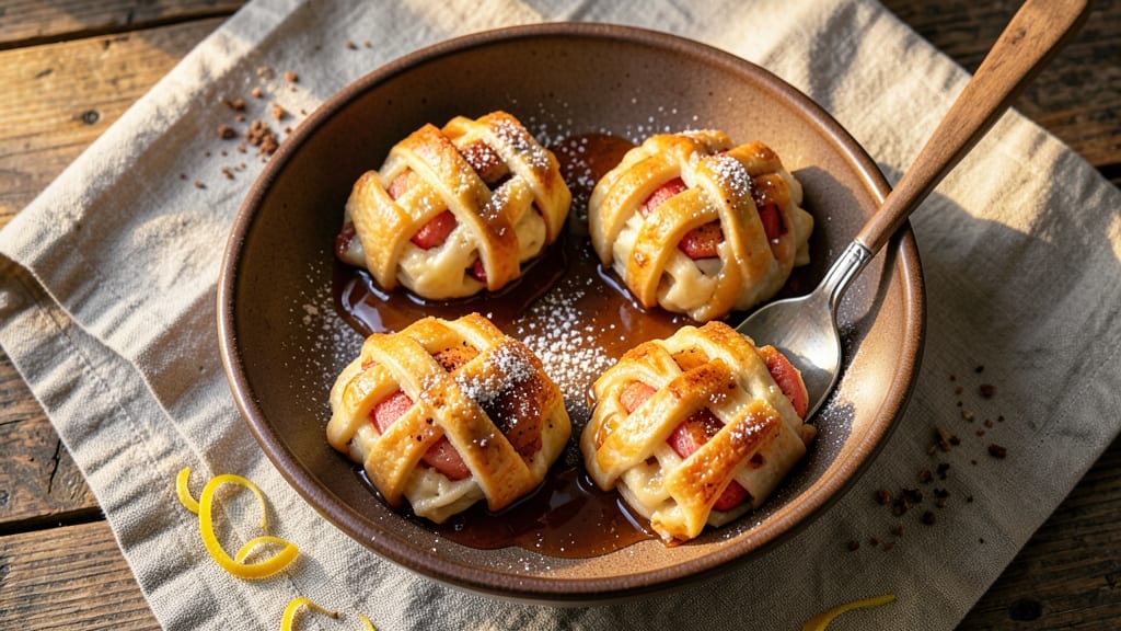 Apple Dumplings With Caramel Sauce Recipe: Warm Spiced Fruit and Buttery Crust Delight