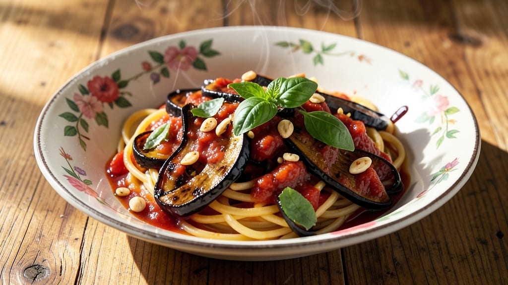 Aubergine Pasta Sauce Recipe: Smoky Roasted Eggplant Meets Herbed Tomato Bliss