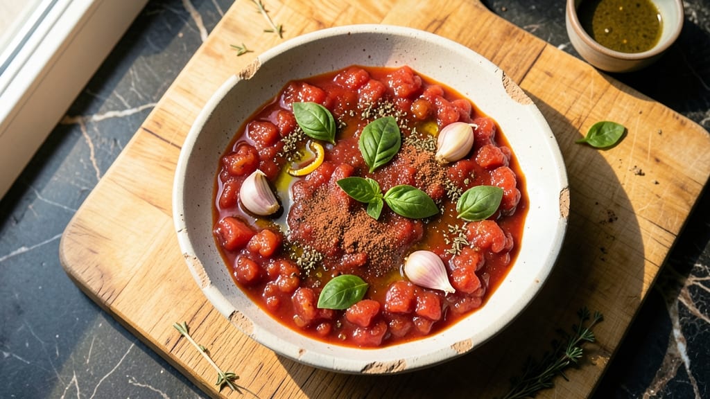 Authentic Sicilian Pizza Sauce Recipe: Smoky Oregano and Garlic-Infused Base