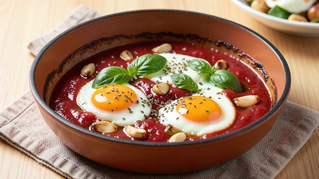 Baked Eggs in Tomato Sauce Recipe: Golden-Topped Comfort in One Pan