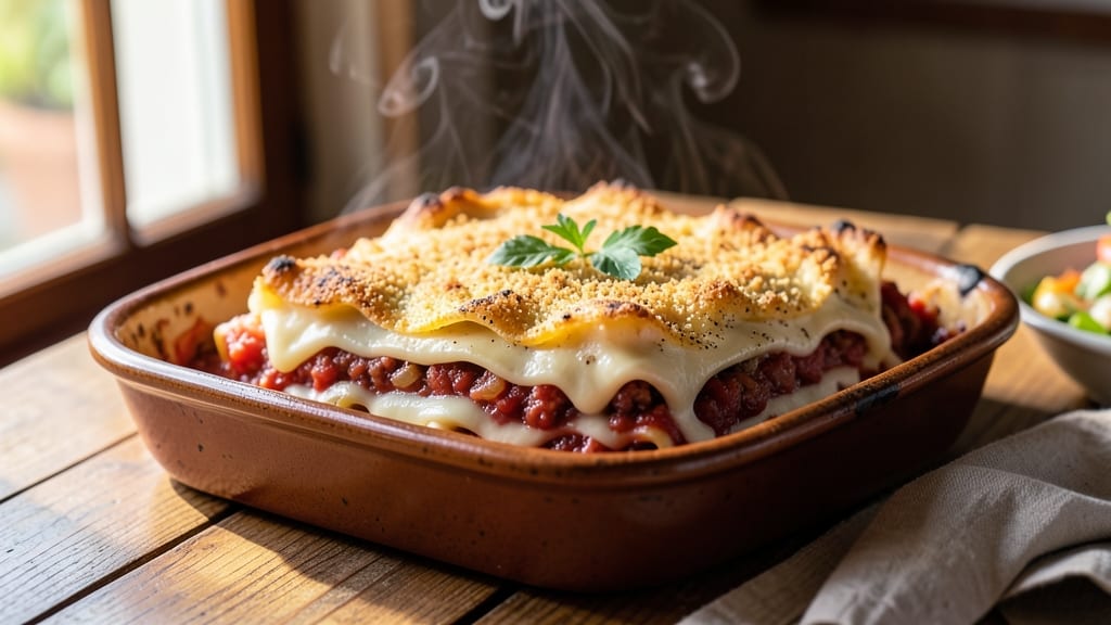 Authentic Italian Lasagna Recipe with Bechamel Sauce and White Sauce: Triple-Layered Comfort in One Baking Dish