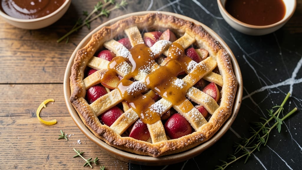 Apple Pie With Rum Sauce Recipe: Boozy Caramel Drizzle That Elevates Dessert