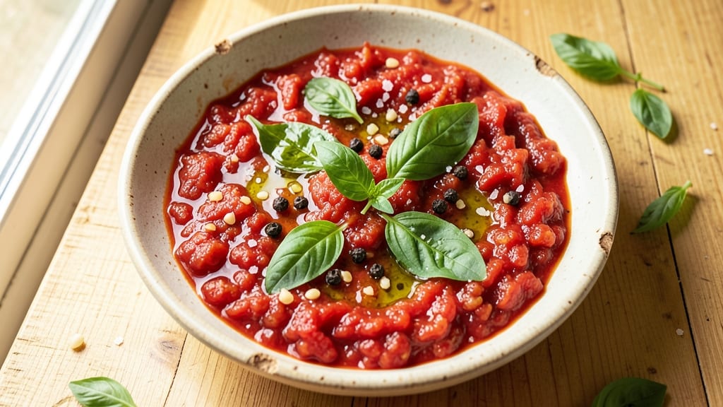 Authentic Margherita Pizza Sauce Recipe: San Marzano Tomato Simmered to Perfection