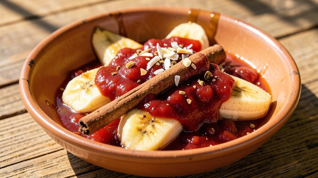 Bananas in Red Sauce Recipe: Warm Spiced Caramel Kiss With Silky Glaze